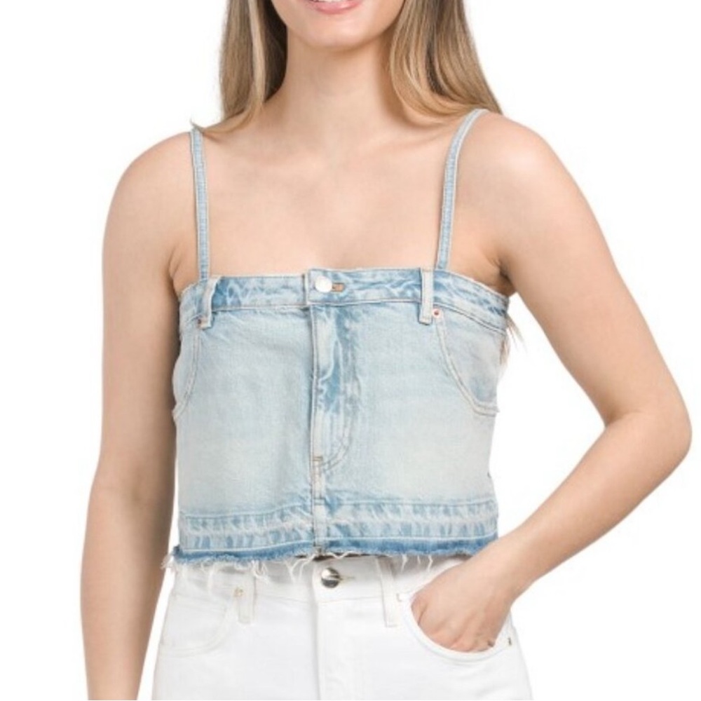 Zara Denim Skirt Crop Top
